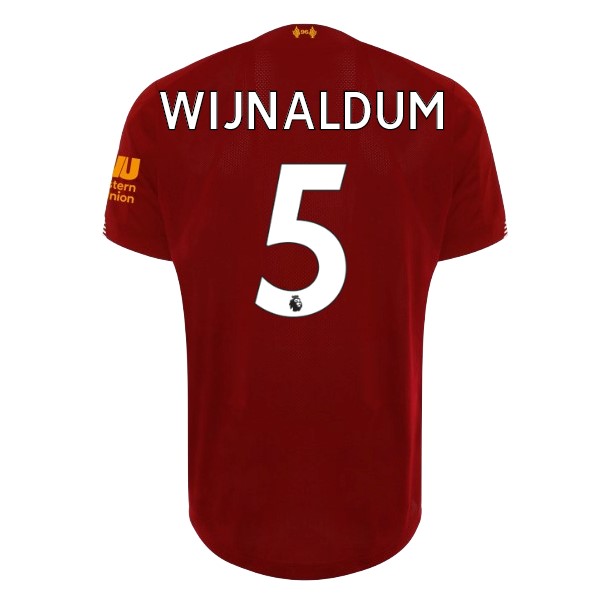 Maillot Football Liverpool NO.5 Wijnaldum Domicile 2019-20 Rouge